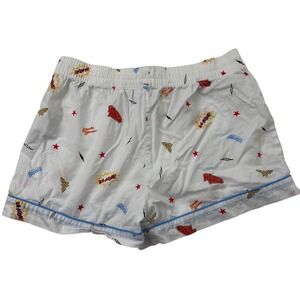 GapBody DC Comics‎ Wonder Woman Pajama Sleep Shorts Women's Small White